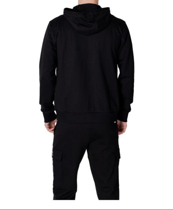 قميص كاب قطني من إمبوريو أرماني EA7 أسود – هودي