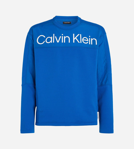 سترة كالفن كلاين سبورت أيكون كرو بشعار كبير