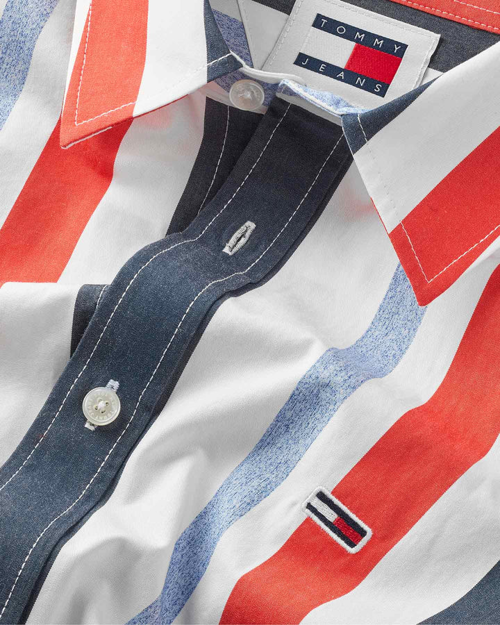 قميص تومي هيلفيغر للرجال مخطط - متعدد الألوان