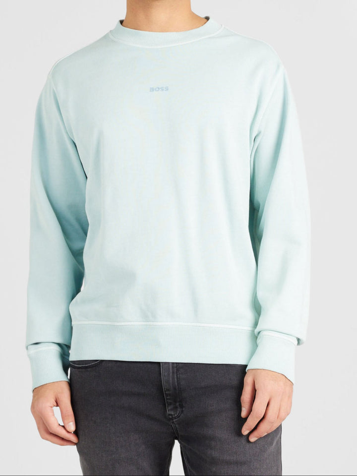 سويت شيرت هوغو بوس قطني ناعم باللون الأخضر