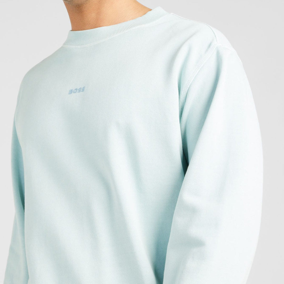 سويت شيرت هوغو بوس قطني ناعم باللون الأخضر