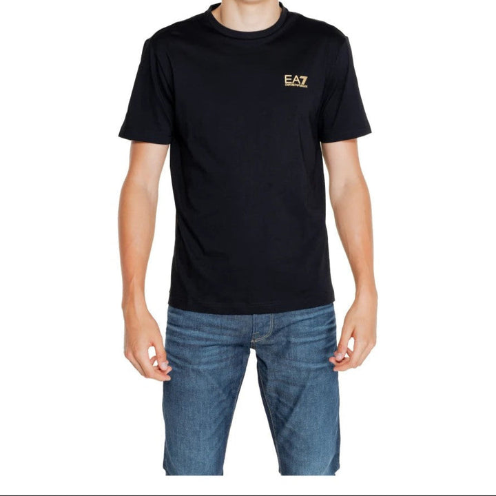 تيشيرت إمبوريو أرماني EA7 للرجال بشعار على الصدر