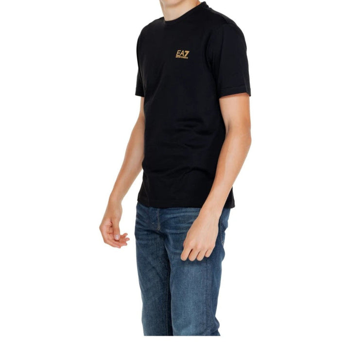 تيشيرت إمبوريو أرماني EA7 للرجال بشعار على الصدر
