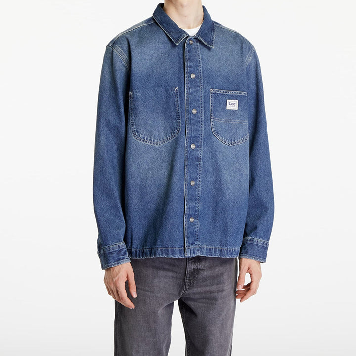 قميص Lee Worker Overshirt Manhattan Wash – قميص