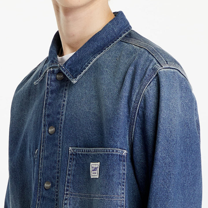 قميص Lee Worker Overshirt Manhattan Wash – قميص