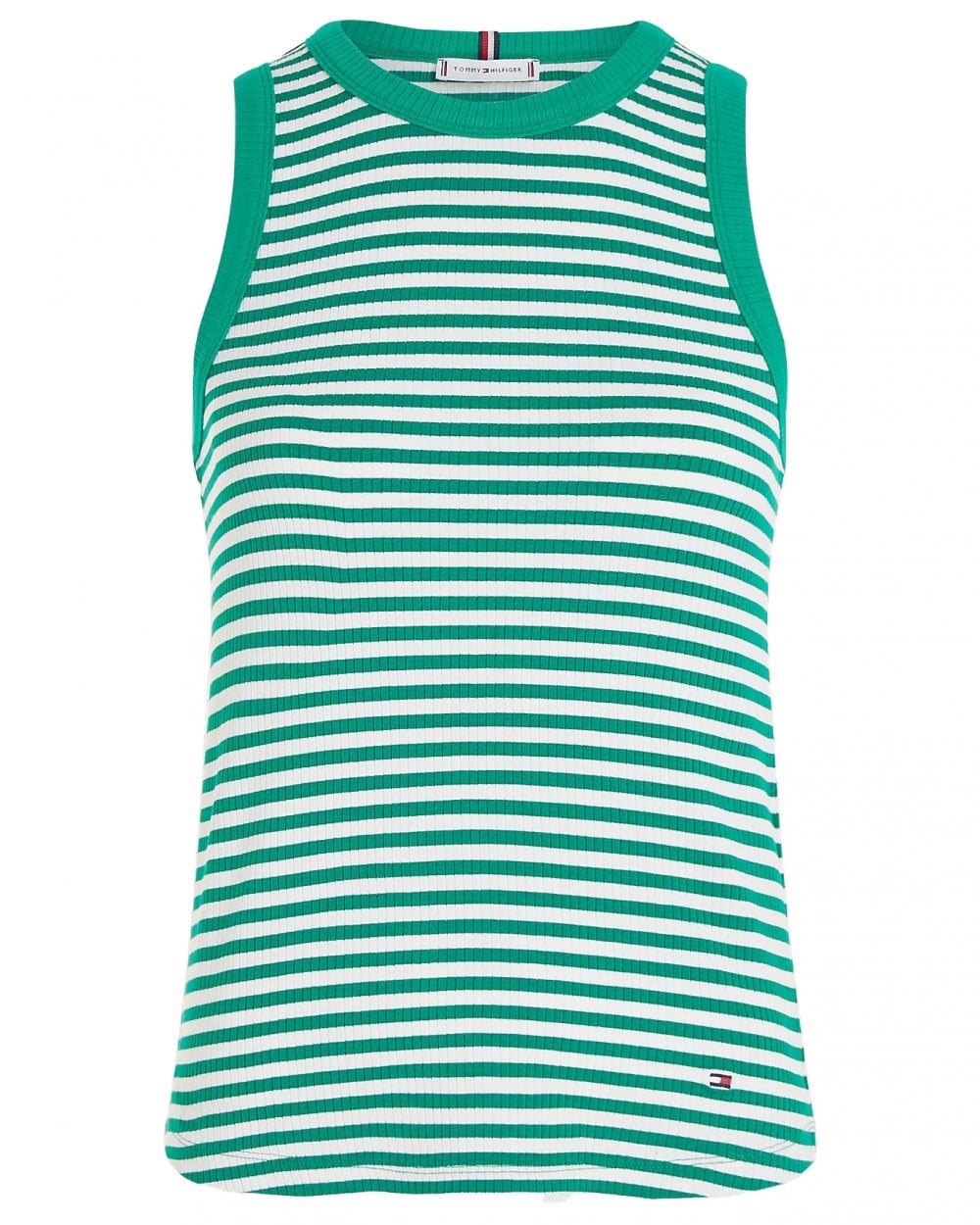 توب نسائي ضيق مخطط من Tommy Hilfiger