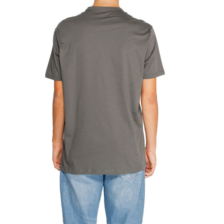 تي شيرت أرماني إكستشينج رمادي قطني