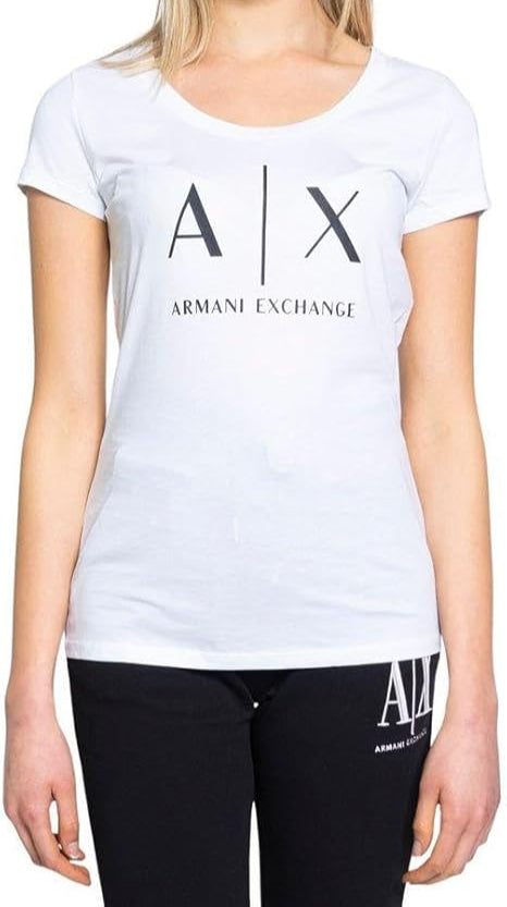 تي شيرت نسائي بشعار أرماني إكستشينج