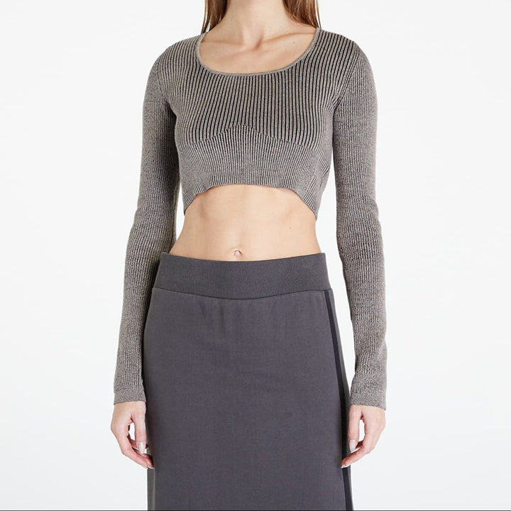 سترة كالفن كلاين جينز المحبوكة ذات الرقبة المربعة