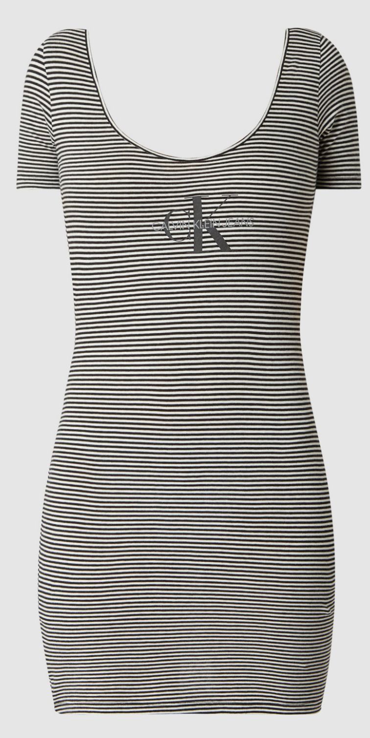 فستان باليه مخطط بقصّة Slim Fit من Calvin Klein Jeans