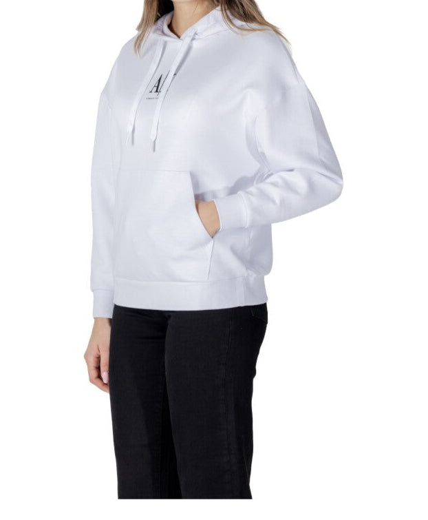 كبسولة أرماني إكستشينج النسائية باللون الأبيض - هودي