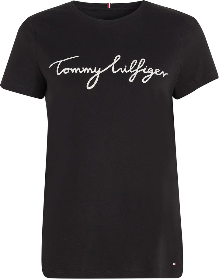 تي شيرت تومي هيلفيغر قطني برقبة دائرية