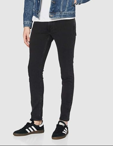 بنطال جينز مالون للرجال من لي باللون الأسود