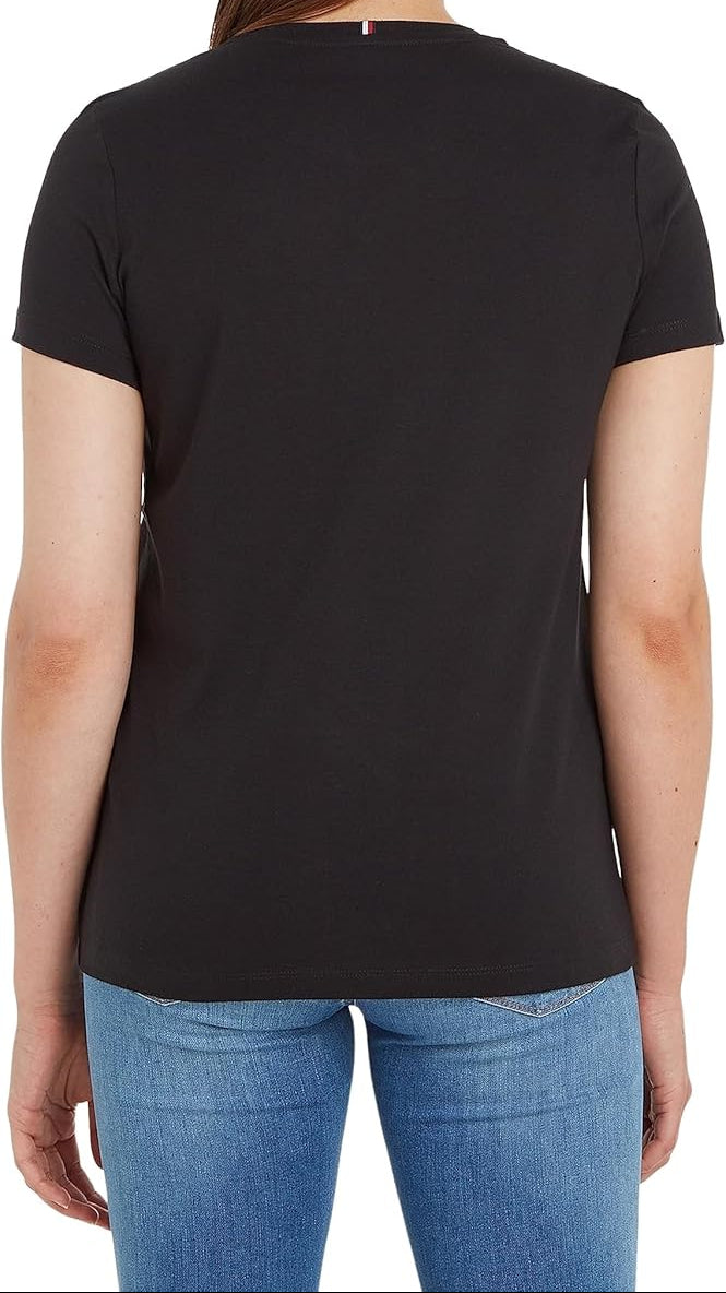 تي شيرت تومي هيلفيغر قطني برقبة دائرية