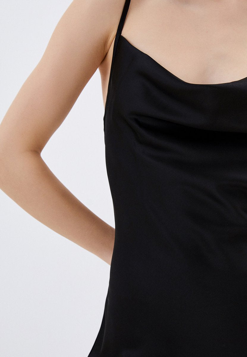 فستان طويل من مزيج الحرير من جيس