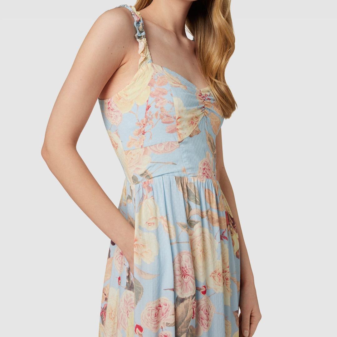 فستان ماكسي زهري للنساء من جيس