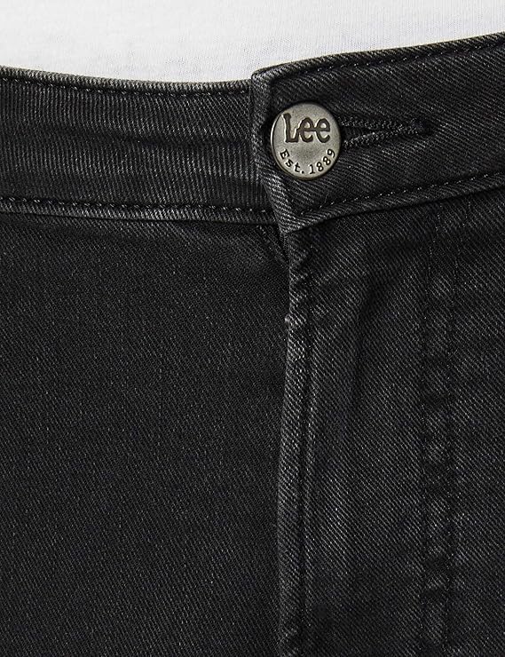 بنطال جينز مالون للرجال من لي باللون الأسود