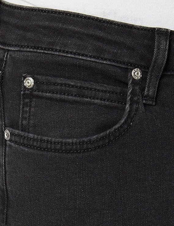 بنطال جينز مالون للرجال من لي باللون الأسود