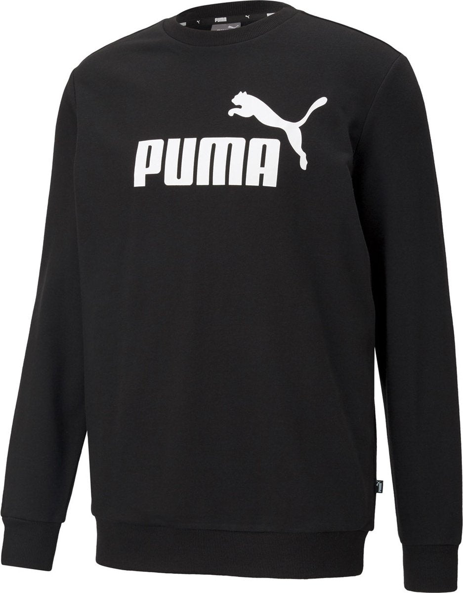 سويت شيرت رجالي من PUMA Essentials بشعار كبير وياقة دائرية