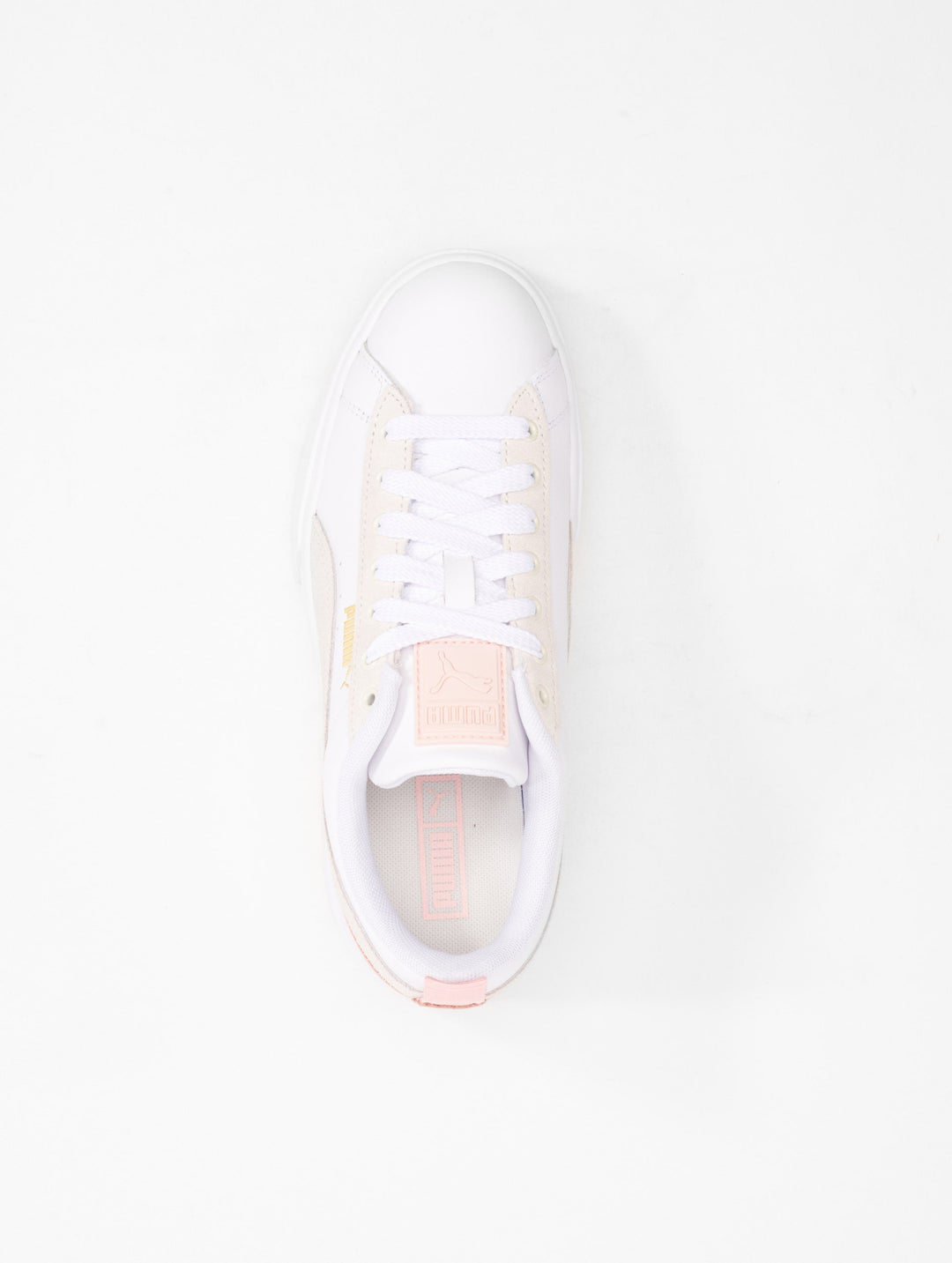 حذاء رياضي نسائي من PUMA Mayze Gentle - أبيض/رمادي ريشي