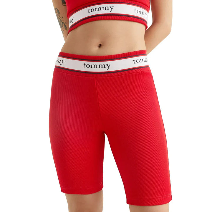 شورت جيرسي مضلع للنساء من تومي جينز