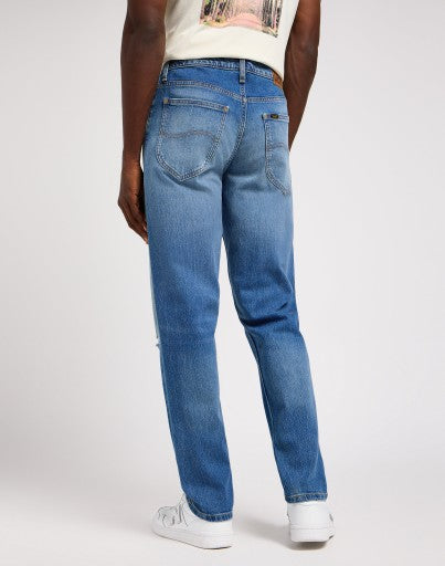 بنطلون جينز أوسكار مريح للرجال من لي، أزرق