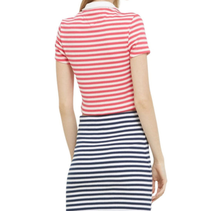 قميص بولو وردي للنساء من تومي جينز