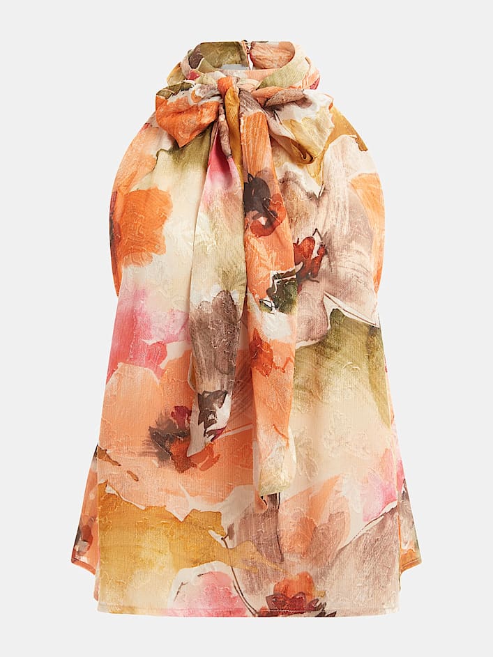 بلوزة GUESS Katia المطبوعة بدون أكمام