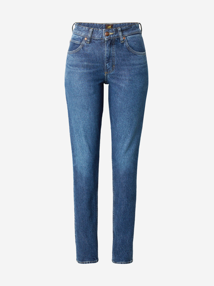 بنطلون جينز نسائي من Lee Rider Slim Straight Mid Rise