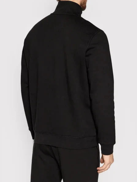 سويت شيرت مستدام بنصف سحاب وشعار Boss