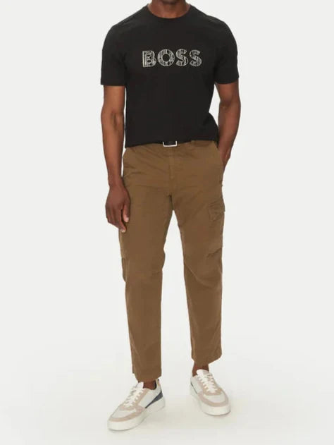 تي شيرت هوغو بوس القطني الأسود