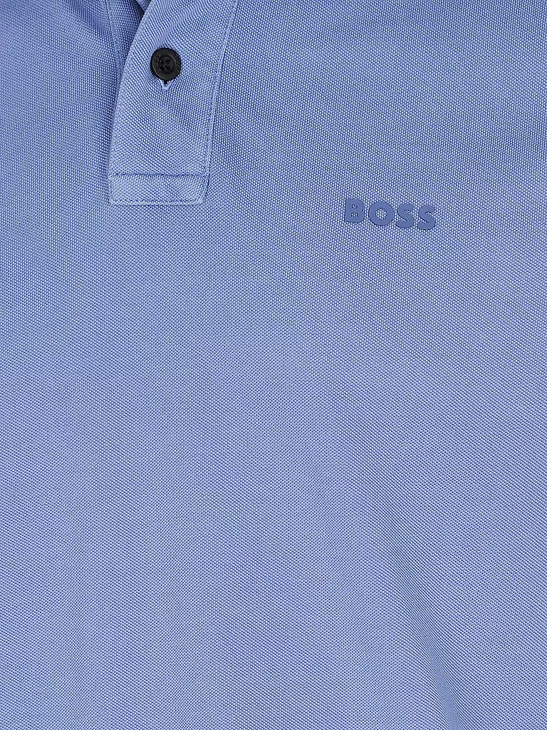 قميص بولو قطني أزرق من هوغو بوس