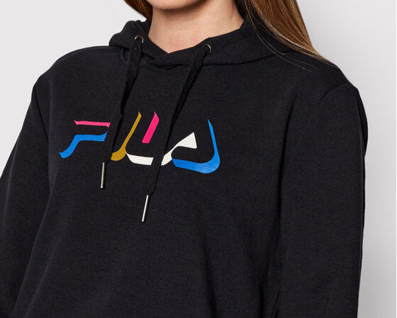 هودي فيلا بيرتيوغو من مزيج القطن متعدد الألوان بشعار