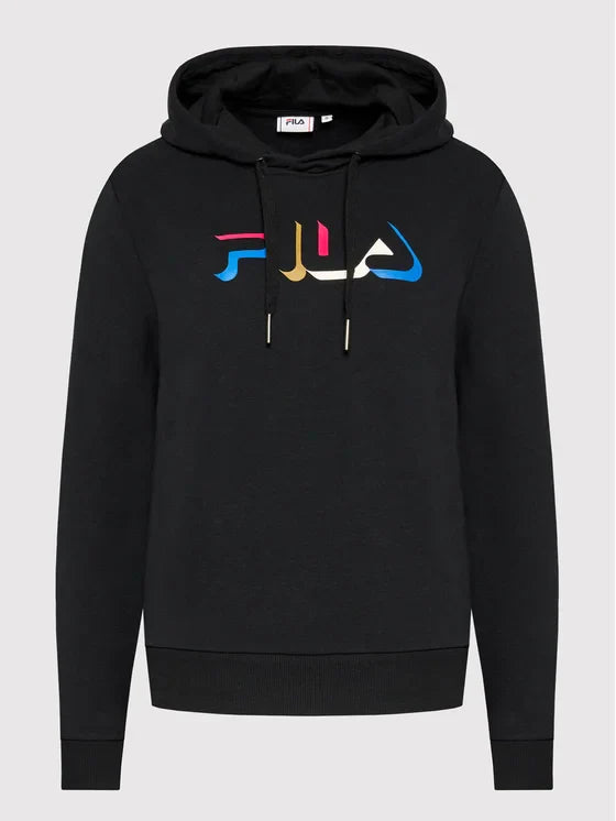 هودي فيلا بيرتيوغو من مزيج القطن متعدد الألوان بشعار