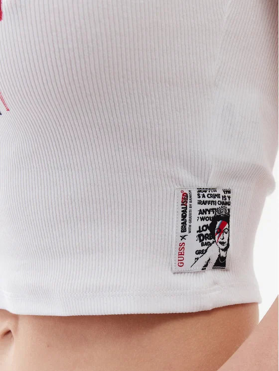 قميص GUESS Eco Boring Slogan Top