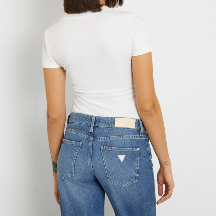 تي شيرت Guess RN Satin Triangle نسائي