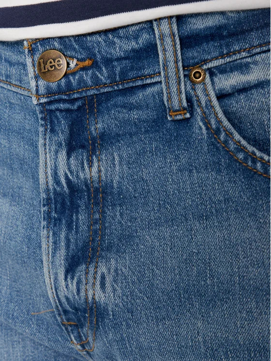 بنطال جينز ويست للرجال من لي، أزرق