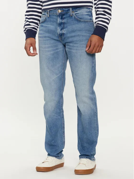 بنطال جينز ويست للرجال من لي، أزرق