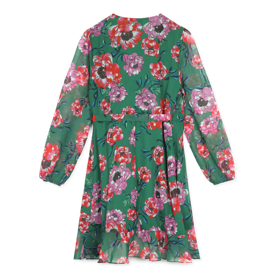 فستان نسائي من Guess بطول الركبة مزين بالزهور