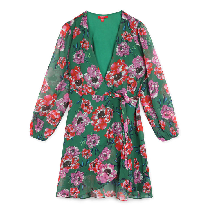 فستان نسائي من Guess بطول الركبة مزين بالزهور