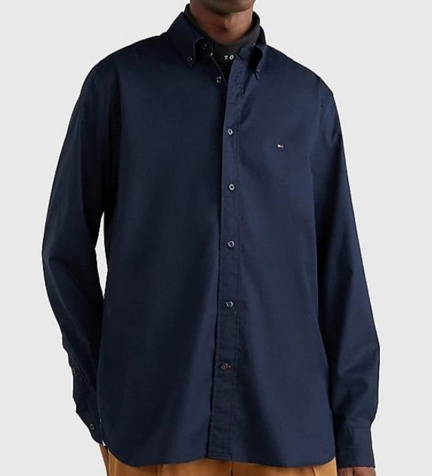 تومي هيلفيغر رجالي أوفرهمدن كور فليكس بوبلين قطن أزرق