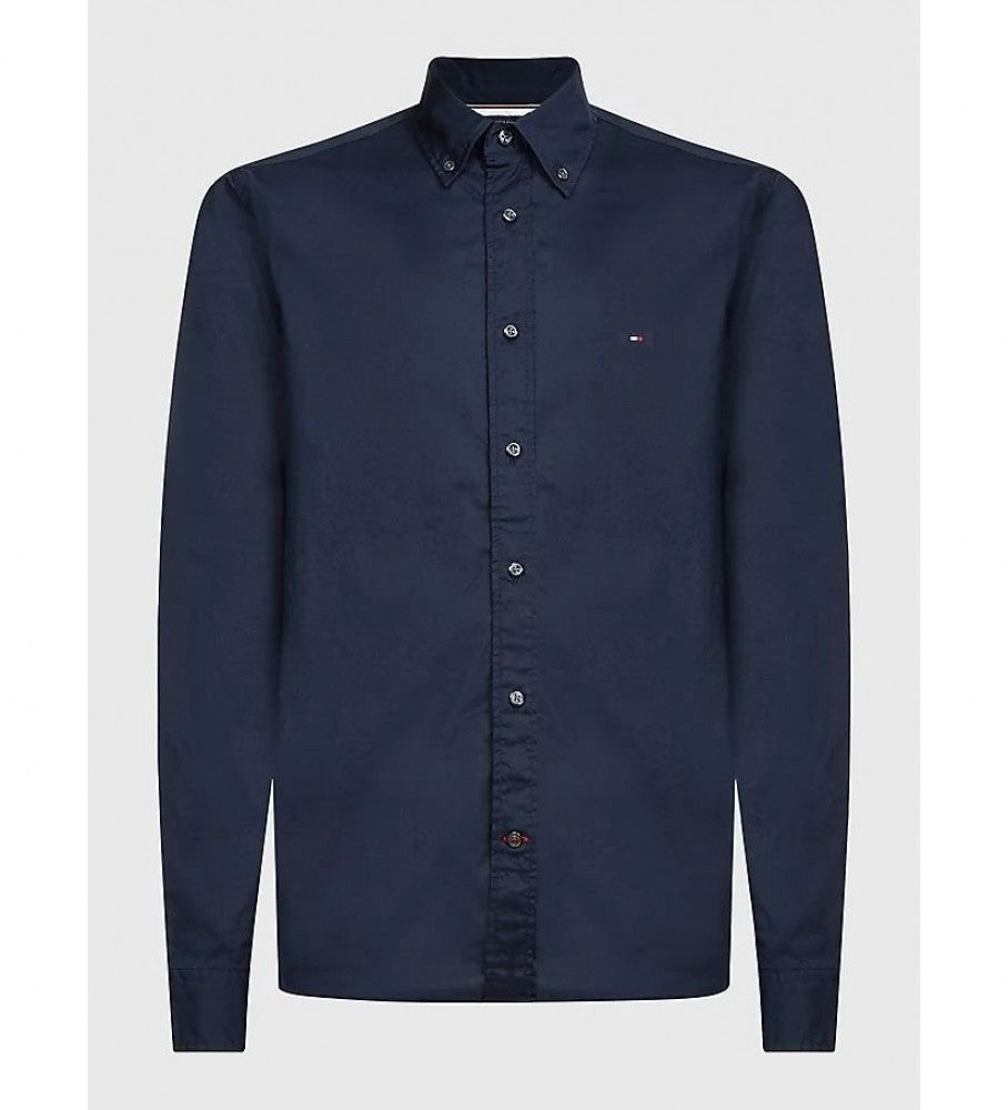 تومي هيلفيغر رجالي أوفرهمدن كور فليكس بوبلين قطن أزرق