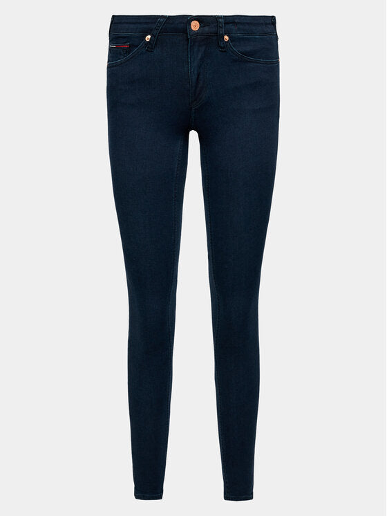 بنطال جينز صوفي سكيني بخصر منخفض من تومي جينز