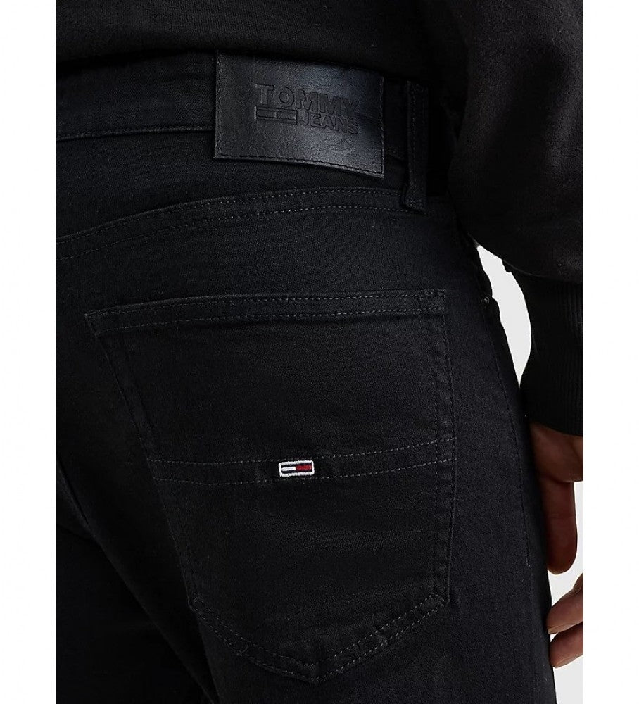 بنطال جينز أوستن بقصة ضيقة من تومي جينز - أسود