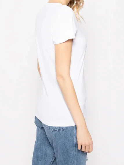 تي شيرت تومي جينز نسائي بشعار مربع